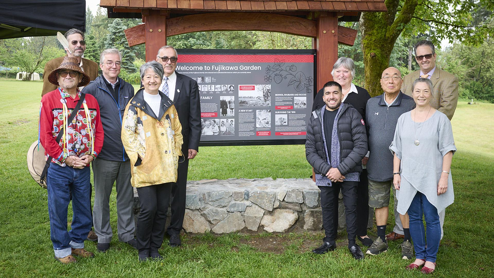 Fujikawa Interpretive Sign opening ceremony