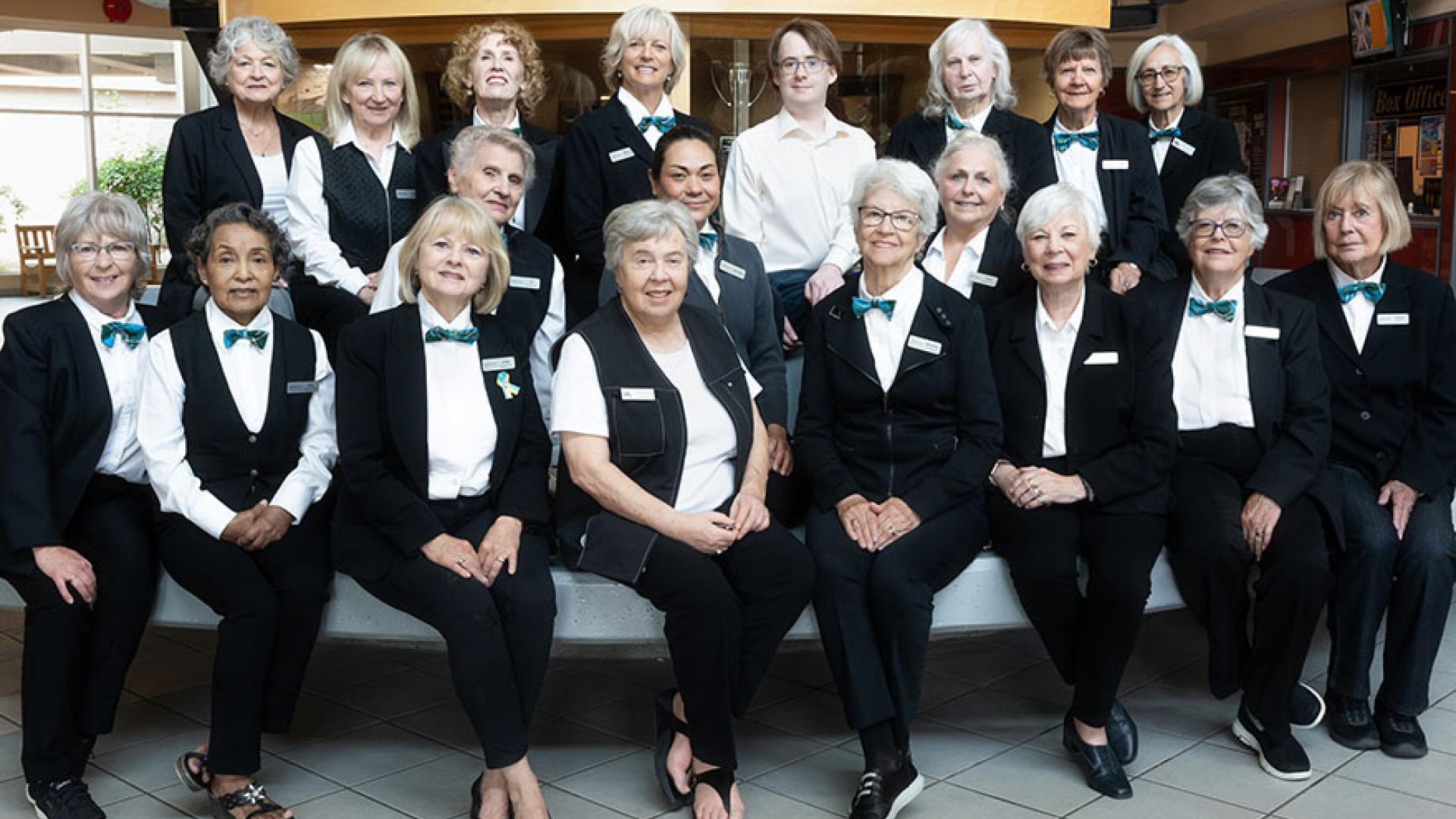 Staff theater usher group photo