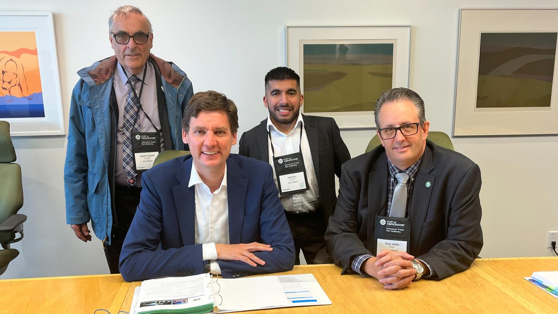 Members of Council with Premier Eby
