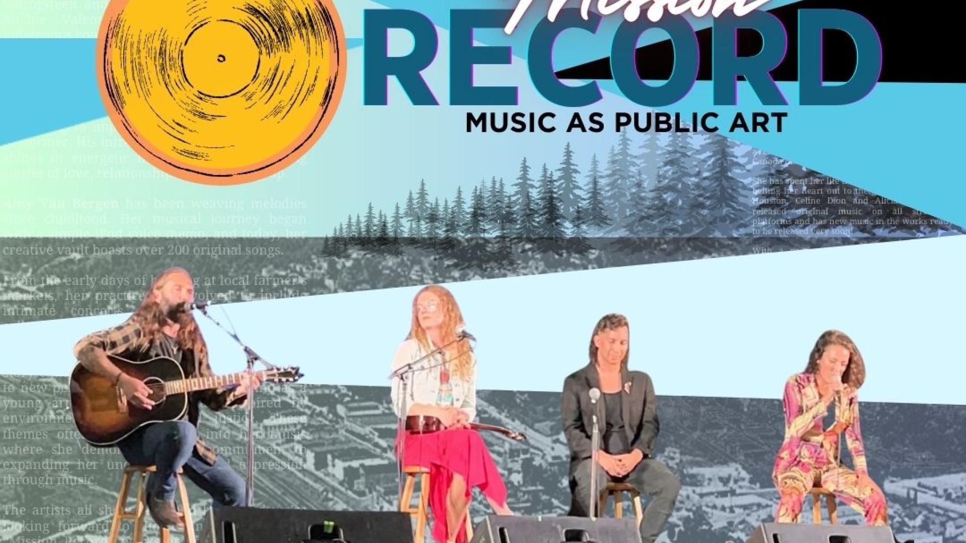 Group of artists in the Mission Record