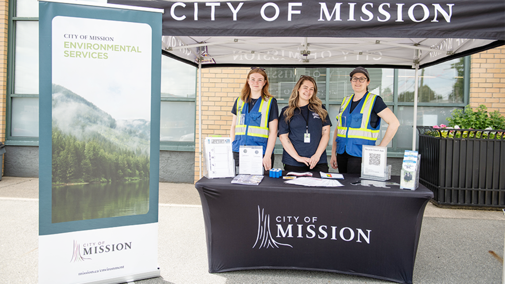 Environmental Services staff discussing an initiative 