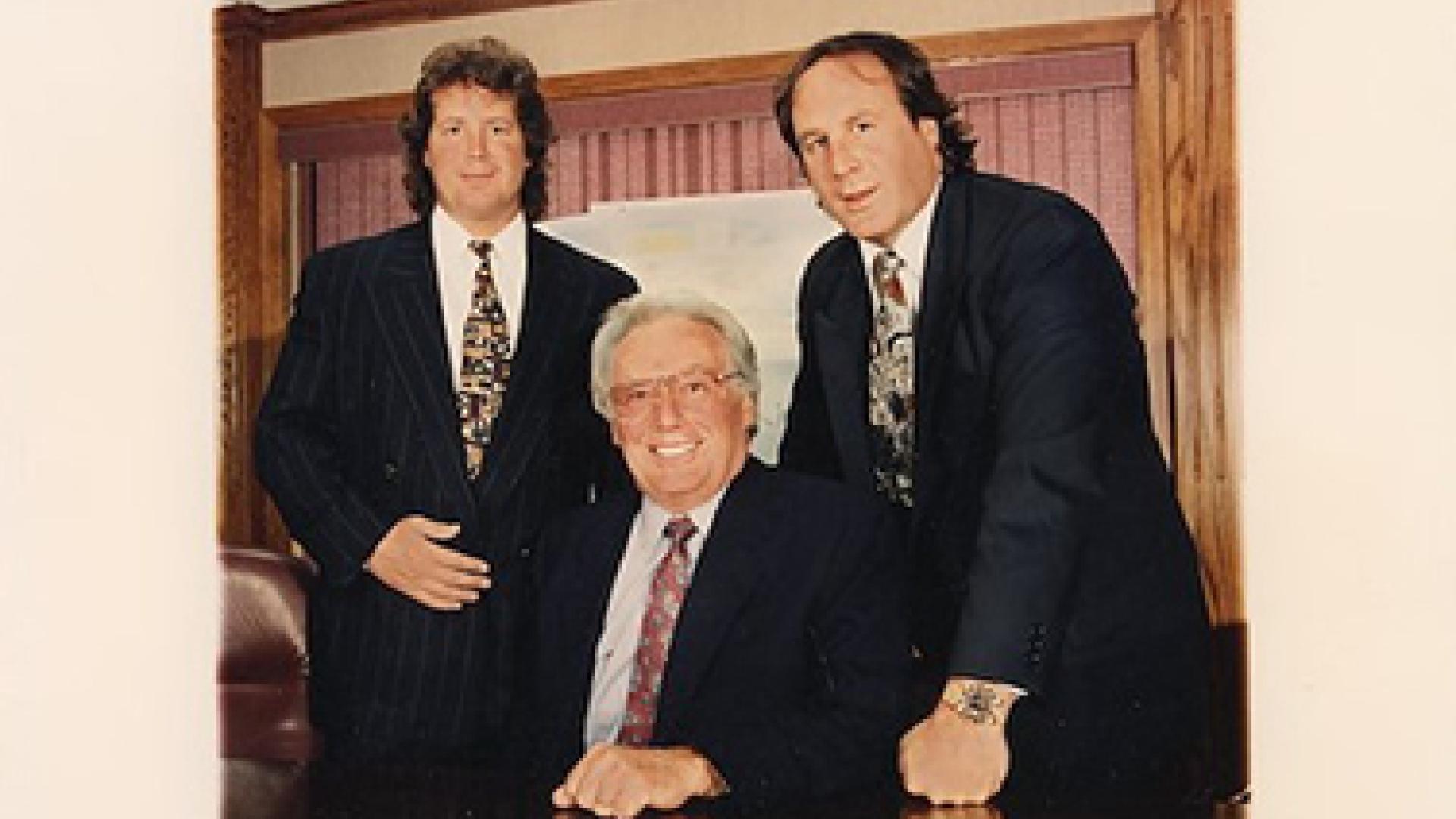 Fred, Scott and Louis Clarke at the signing of donation agreement 