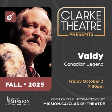 Valdy hosted by Clarke Theatre Presents Theatre Season