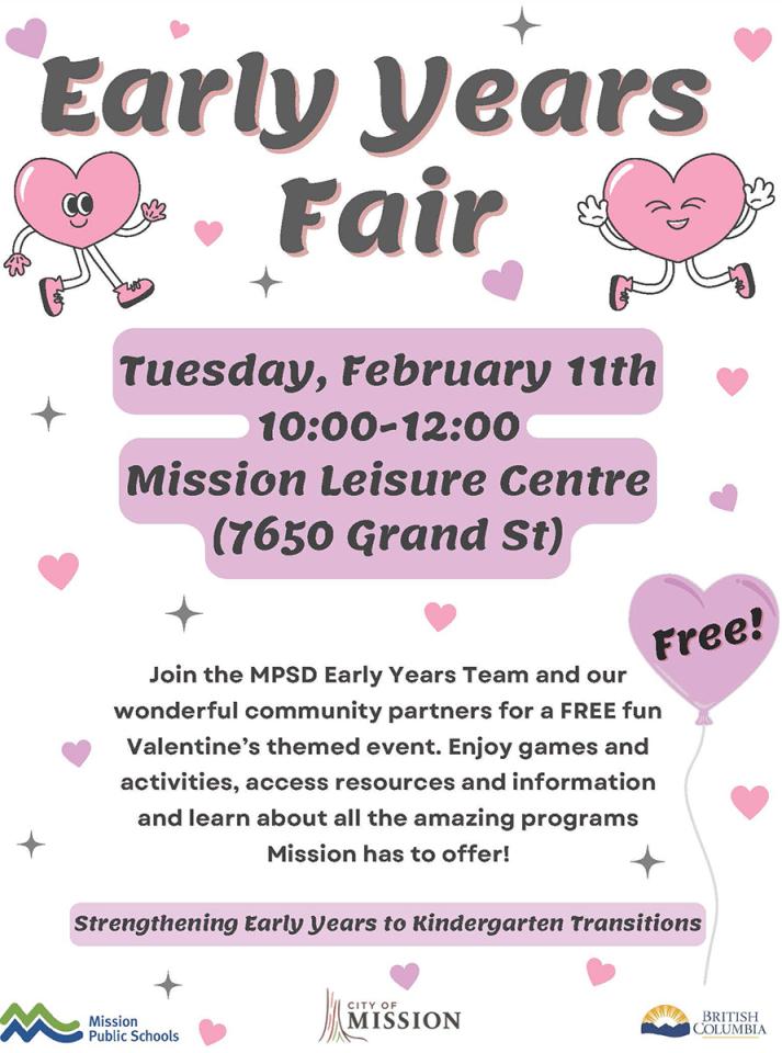 date and time info for early years fair