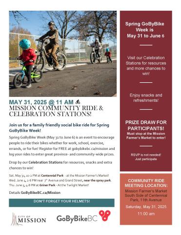 2025 Spring GoByBike Community Ride & Celebration Stations