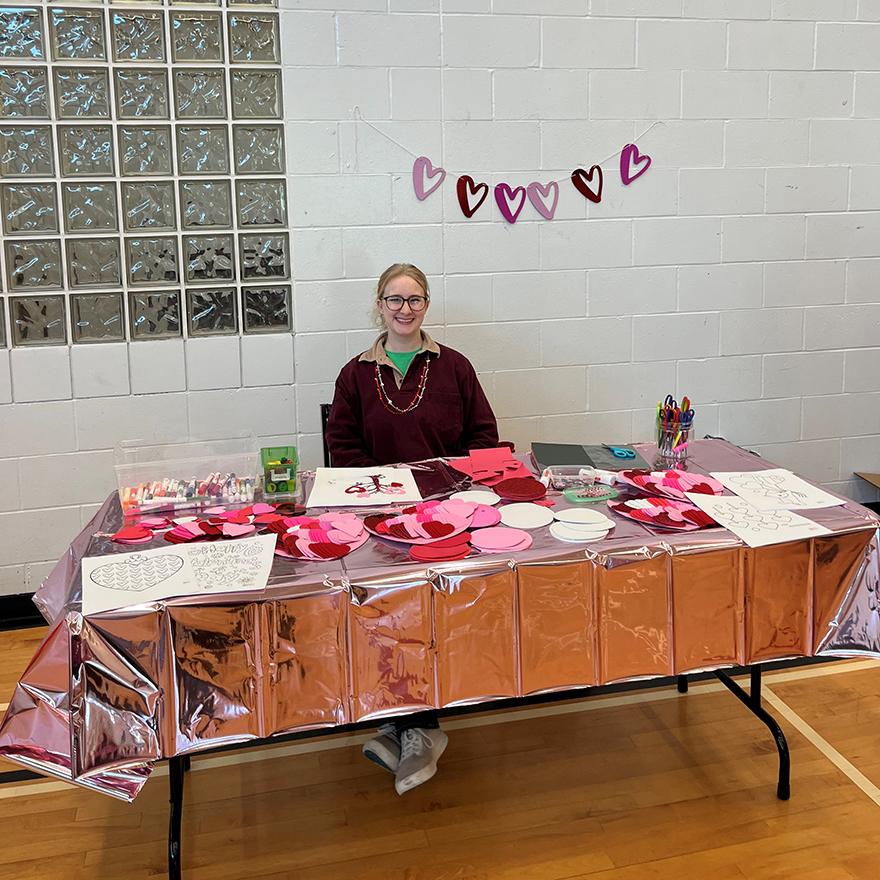 table and staff at early years pre kindergarten fair